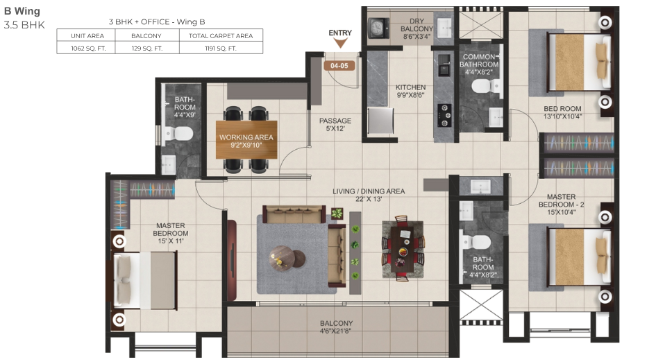 Kshitij-Residency-3.5-BHK-1191-Sqft