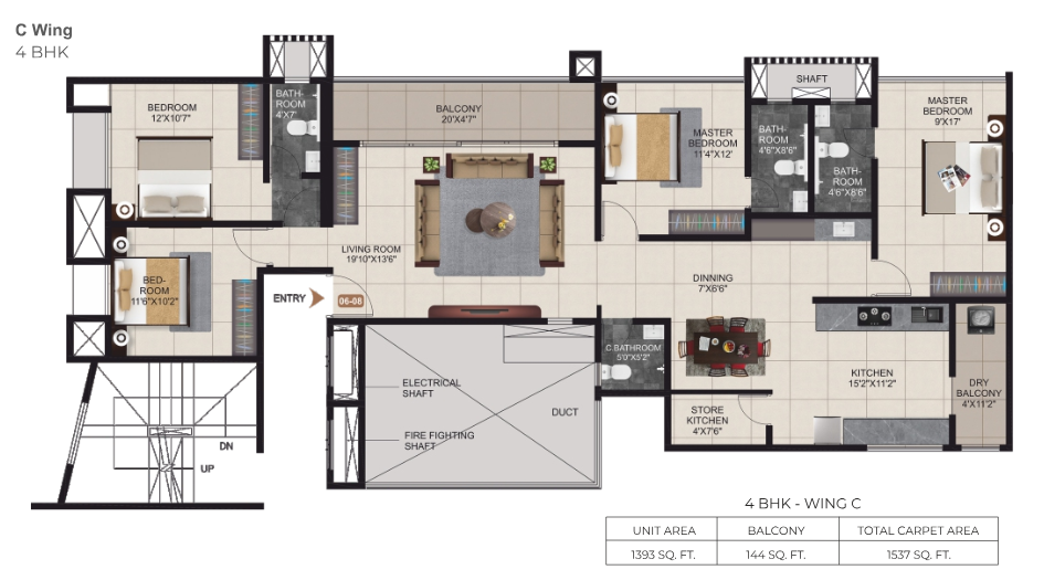 Kshitij-Residency-4-BHK-1537-Sqft-C-Wing