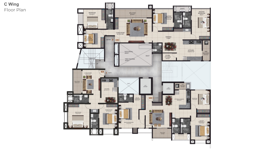 Kshitij-Residency-C-Wing-Floor-Plan